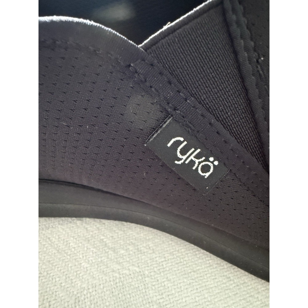 Ryka NEW Revive Washable Recovery Slip-Ons Sz 12W Black Flats Rubber Sole - Picture 6 of 7